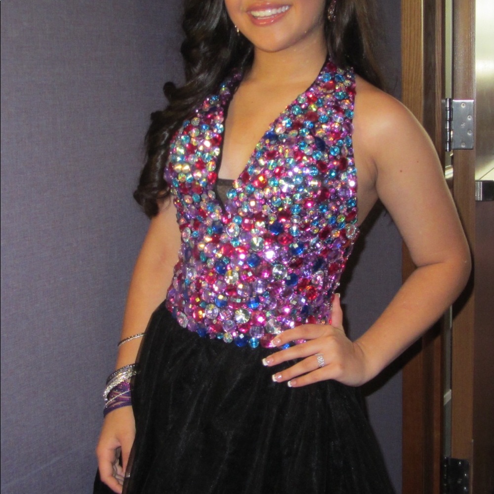 Sparkly custom cocktail dress